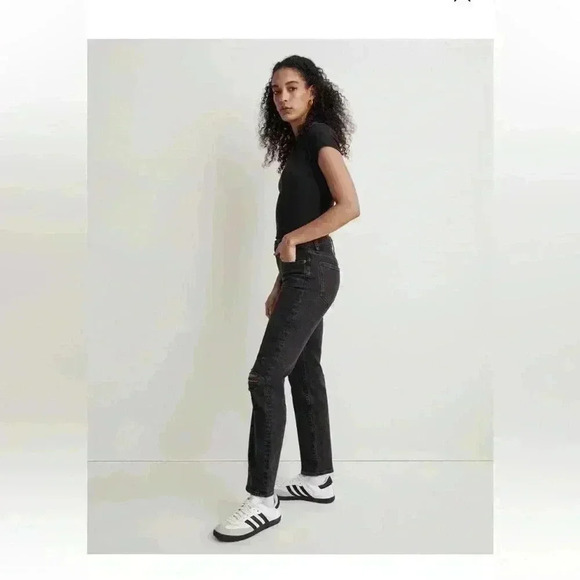 Madewell The Mid-Rise Perfect Vintage Straight Ripped Edition Size 27 - Picture 4 of 7